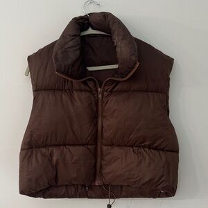 Brown Puffer Vest